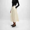Montauk Cropped Trousers in Diagonal Wool Montauk Cropped Trousers in Diagonal Wool