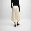 Montauk Cropped Trousers in Diagonal Wool Montauk Cropped Trousers in Diagonal Wool