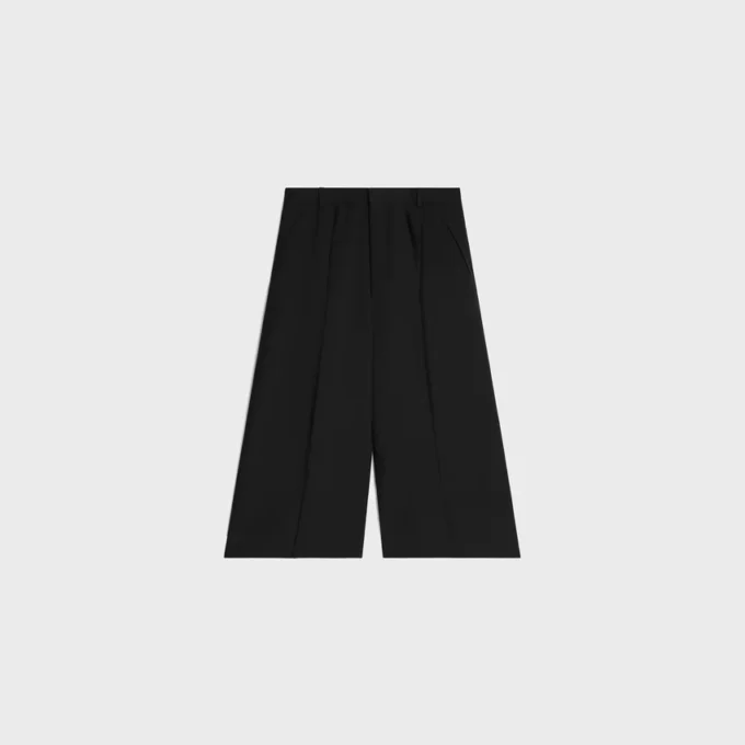 Montauk Shorts in Wool and Mohair Gabardine