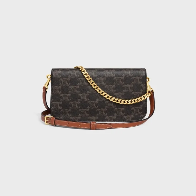 Multipochette in Triomphe Canvas and Calfskin Multipochette in Triomphe Canvas and Calfskin