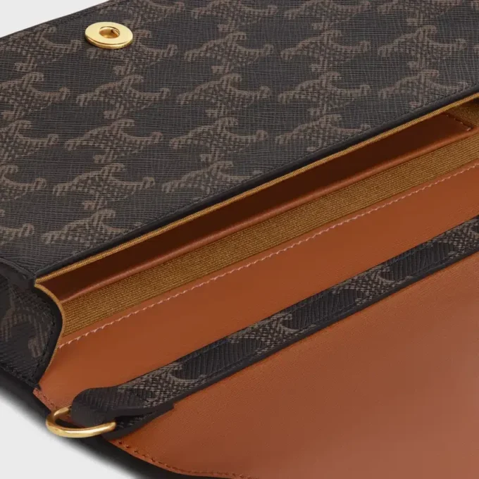 Multipochette in Triomphe Canvas and Calfskin Multipochette in Triomphe Canvas and Calfskin