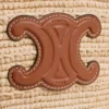 Nano Supple Celine Classic Panier in Raffia and Calfskin Nano Supple Celine Classic Panier in Raffia and Calfskin
