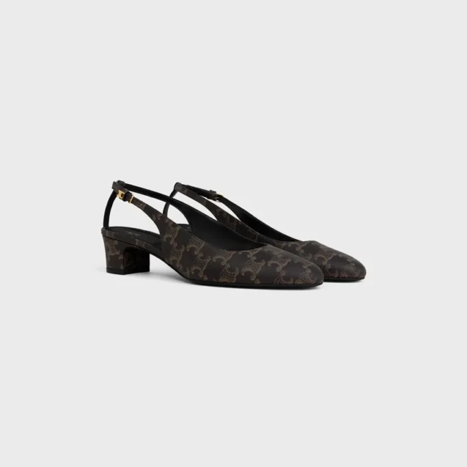 Neo City Slingback in Triomphe Coated Fabric Neo City Slingback in Triomphe Coated Fabric