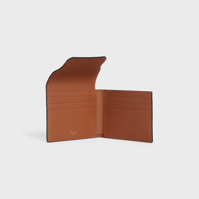 Origami Card Holder in Triomphe Canvas and Lambskin Origami Card Holder in Triomphe Canvas and Lambskin