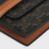 Origami Card Holder in Triomphe Canvas and Lambskin Origami Card Holder in Triomphe Canvas and Lambskin