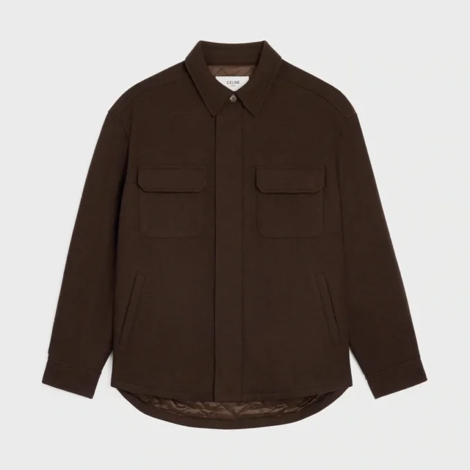 Overshirt in Wool Flannel
