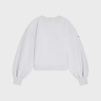 Oversized Crewneck Sweater in Cotton Fleece