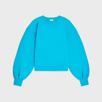 Oversized Crewneck Sweater in Cotton Fleece