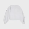 Oversized Crewneck Sweater in Cotton Fleece Oversized Crewneck Sweater in Cotton Fleece