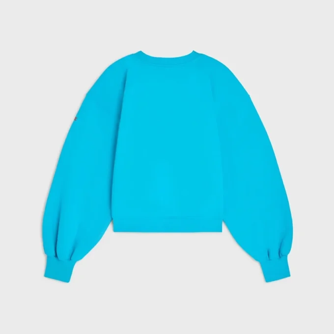 Oversized Crewneck Sweater in Cotton Fleece Oversized Crewneck Sweater in Cotton Fleece