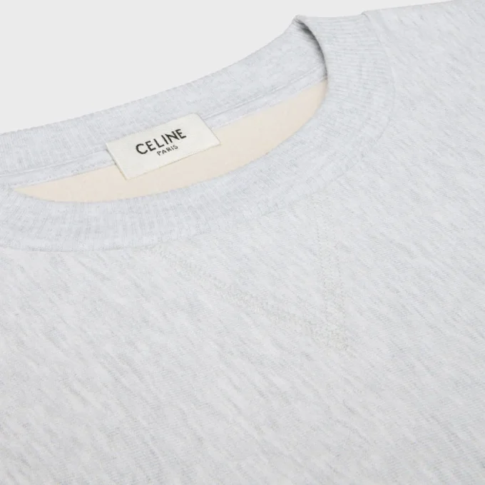 Oversized Crewneck Sweater in Cotton Fleece Oversized Crewneck Sweater in Cotton Fleece