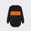 Oversized Polo Sweater in Wool