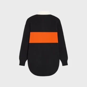 Oversized Polo Sweater in Wool Oversized Polo Sweater in Wool