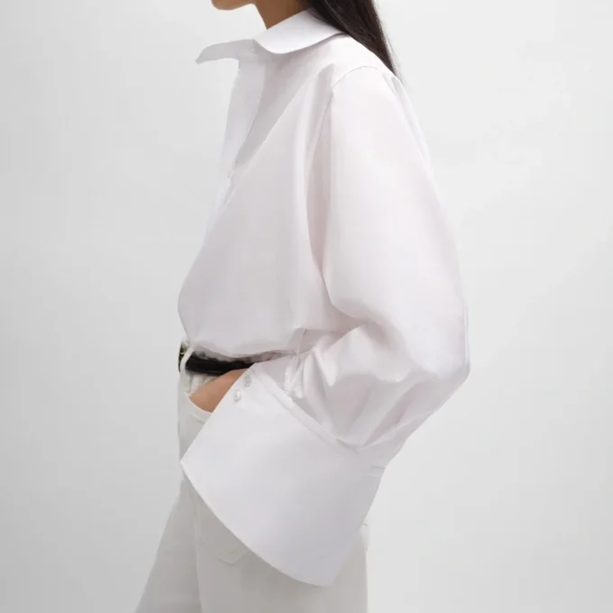 Oversized Shirt in Cotton Poplin Oversized Shirt in Cotton Poplin
