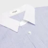 Oversized Shirt in Striped Chambray Cotton Oversized Shirt in Striped Chambray Cotton