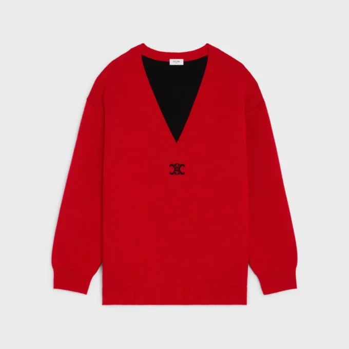 Oversized V-Neck Sweater in Cashmere Oversized V-Neck Sweater in Cashmere
