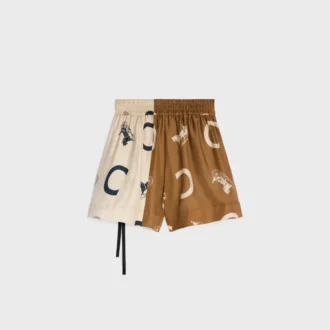 Pajama Shorts in Silk Twill