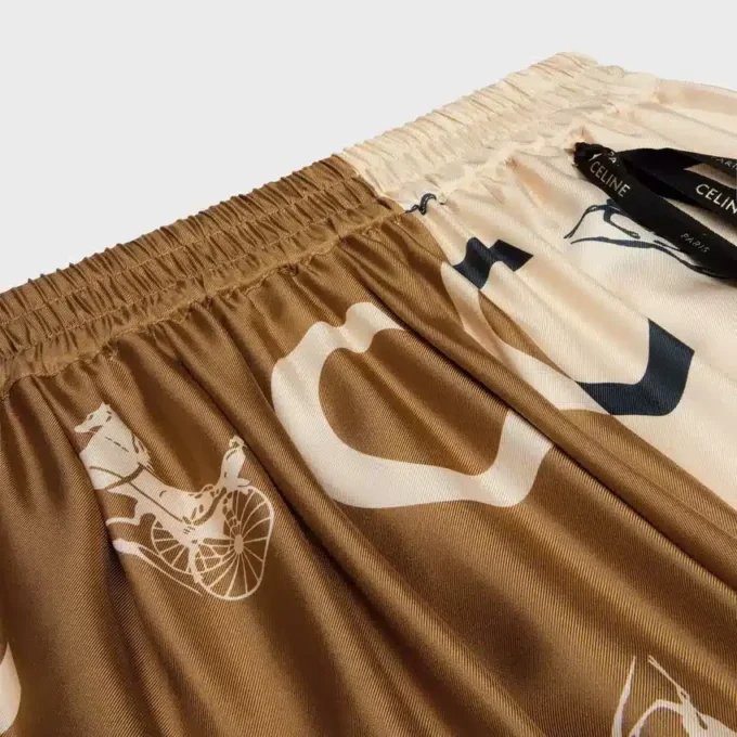 Pajama Shorts in Silk Twill Pajama Shorts in Silk Twill