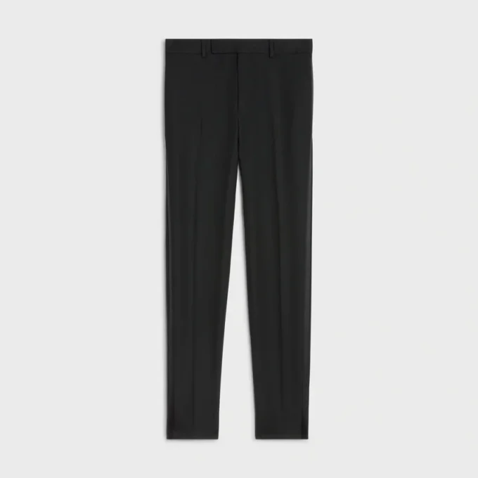Pantalon Classique Tux in Grain De Poudre Wool Pantalon Classique Tux in Grain De Poudre Wool