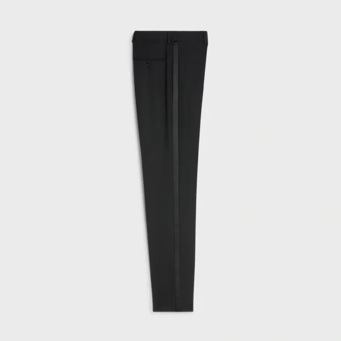 Pantalon Classique Tux in Grain De Poudre Wool Pantalon Classique Tux in Grain De Poudre Wool