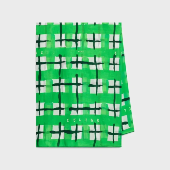 Pareo Sarong in Tartan Cotton Pareo Sarong in Tartan Cotton