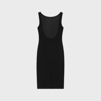 Pencil Dress in Gauffered Double Wool Pencil Dress in Gauffered Double Wool