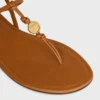 Penny Sandal in Supple Calfskin Penny Sandal in Supple Calfskin