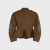 Peplum Jacket in Diagonal Wool Peplum Jacket in Diagonal Wool