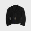 Peplum Jacket in Wool Gabardine Peplum Jacket in Wool Gabardine