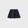 Peplum Skirt in Lightweight Cotton Denim Peplum Skirt in Lightweight Cotton Denim