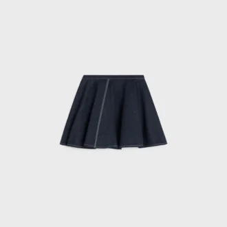 Peplum Skirt in Lightweight Cotton Denim