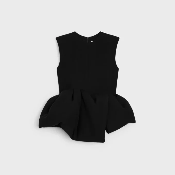Peplum Top in Wool Silk Peplum Top in Wool Silk