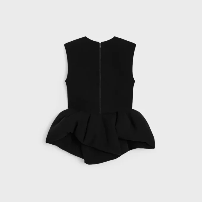 Peplum Top in Wool Silk Peplum Top in Wool Silk