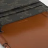 Phone Pouch with Flap in Triomphe Canvas and Calfskin Phone Pouch with Flap in Triomphe Canvas and Calfskin