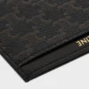 Plain Card Holder in Triomphe Canvas and Calfskin Plain Card Holder in Triomphe Canvas and Calfskin