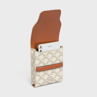 Playing Cards Case in Triomphe Canvas and Lambskin