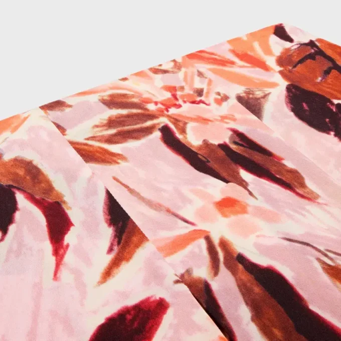 Pleated Skirt in Crepe De Chine Pleated Skirt in Crepe De Chine