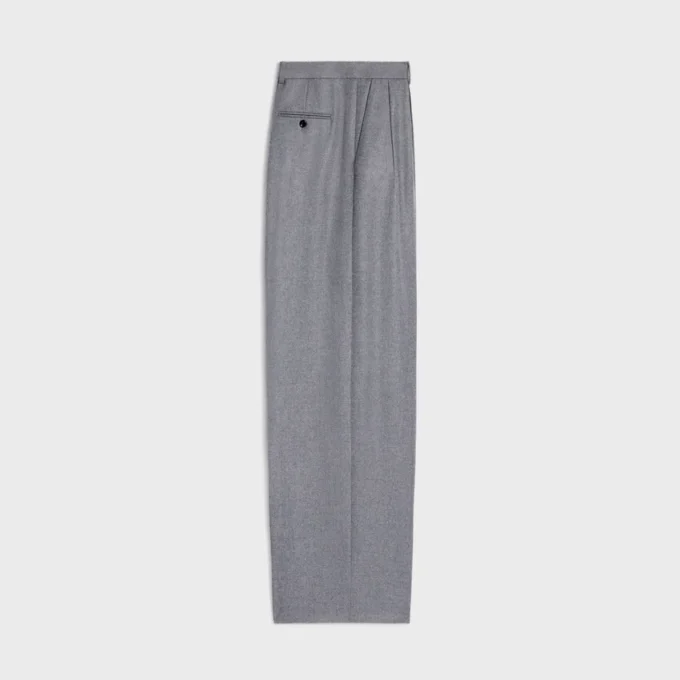 Pleated Trousers in Cashmere Flannel Pleated Trousers in Cashmere Flannel