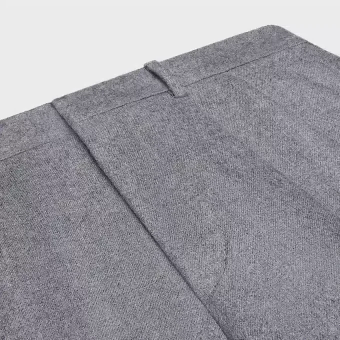 Pleated Trousers in Cashmere Flannel Pleated Trousers in Cashmere Flannel