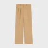 Pleated Trousers in Cotton Canvas Pleated Trousers in Cotton Canvas