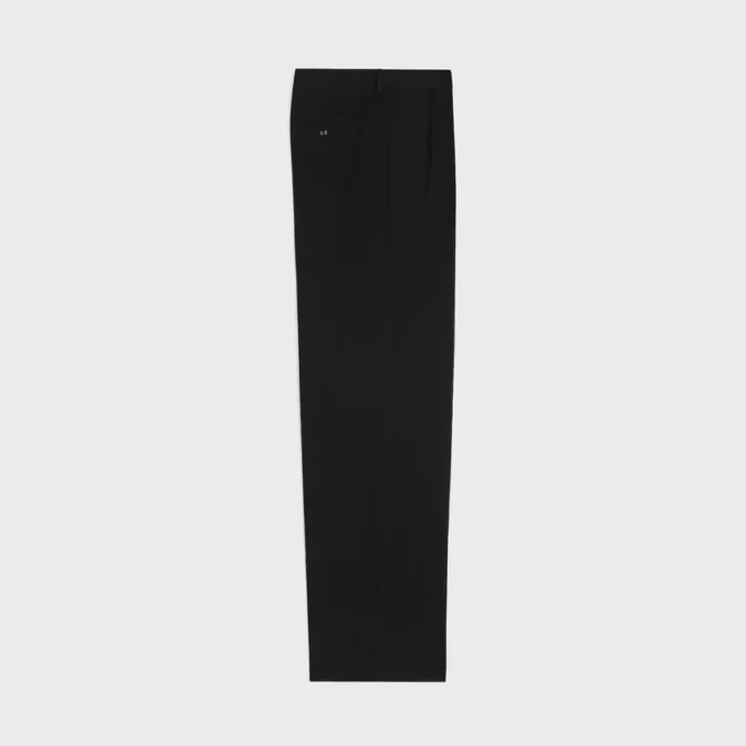 Pleated Trousers in Cotton Canvas Pleated Trousers in Cotton Canvas