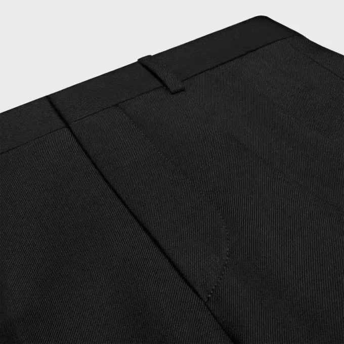 Pleated Trousers in Light Wool Gabardine Pleated Trousers in Light Wool Gabardine