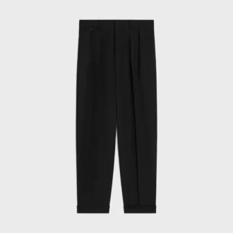 Pleated Trousers in Wool Gabardine Pleated Trousers in Wool Gabardine
