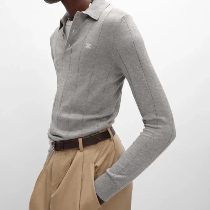 Polo in Fine Silk and Cotton Polo in Fine Silk and Cotton