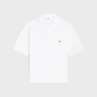 Polo Shirt in Pique Cotton Jersey