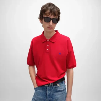 Polo Shirt in Pique Cotton Jersey