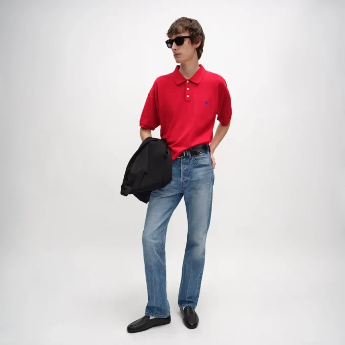 Polo Shirt in Pique Cotton Jersey Polo Shirt in Pique Cotton Jersey