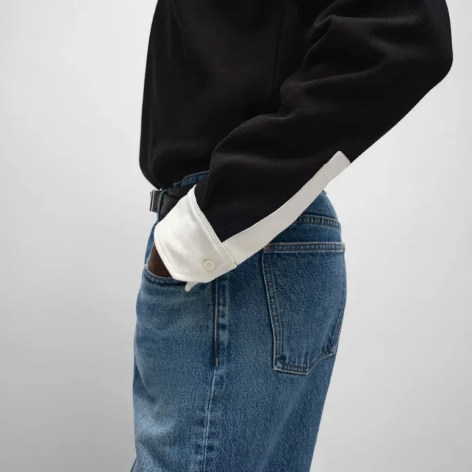 Polo Shirt in Ribbed Cotton Jersey Polo Shirt in Ribbed Cotton Jersey