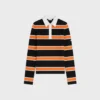 Polo Shirt in Striped Cotton Jersey Polo Shirt in Striped Cotton Jersey