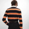 Polo Shirt in Striped Cotton Jersey Polo Shirt in Striped Cotton Jersey